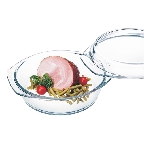 Pyöreä lasinen uunivuoka kannella, 20 cm - Simax