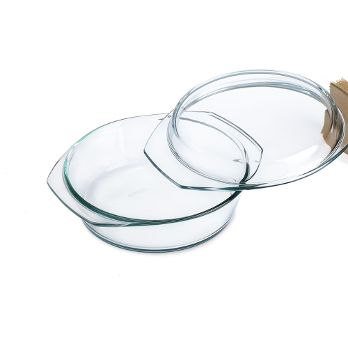 Pyöreä lasinen uunivuoka kannella, 23 cm - Simax