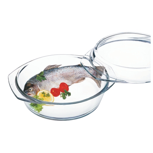 Pyöreä lasinen uunivuoka kannella, 25 cm - Simax