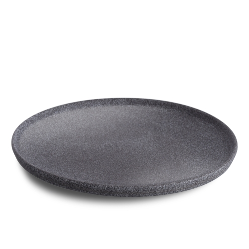 Lautanen Hazy nro 4, Puoliksi lasitettu, 26 cm, Tummanharmaa - Benedikt