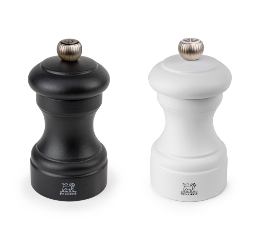 Suola- ja pippurimyllysetti, 10 cm, Bistro Duo - Peugeot - Musta & Valkoinen
