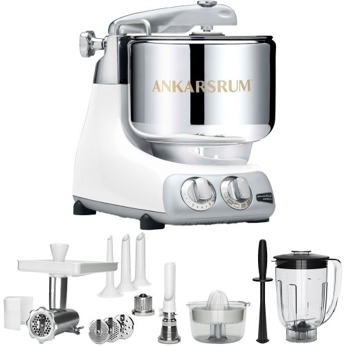 Ankarsrum Assistent Mineral White + Lisävarustepaketti Deluxe