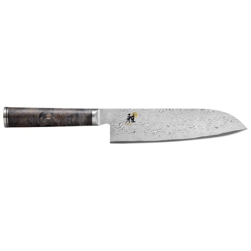 Santoku 18cm, 5000 MCD 67, jossa on mustaa vaahteran kahvoja - Miyabi