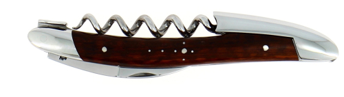 Käärmepuusta valmistettu sommelier-veitsi, damassiinoitu koristeella, Collection - Forge de Laguiole