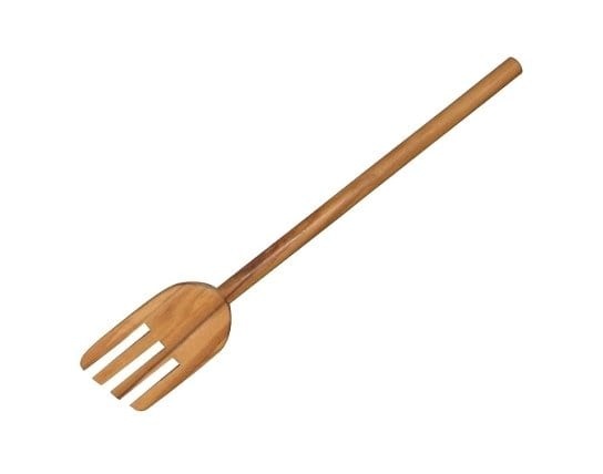 Puinen haarukka oliivipuuta, 30 cm - Scanwood