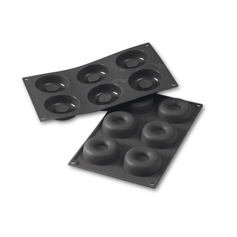Silikonimuotti SF012, Savarin, 6 kpl 72 x 23 mm - Martellato