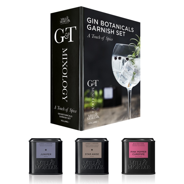 Gin and Tonic, koristelusarja yrteillä - Mill & Mortar