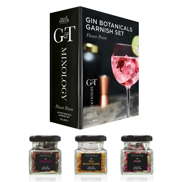 Gin and Tonic, koristelusarja kukilla - Mill & Mortar