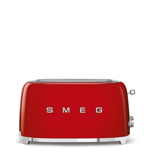 Leivänpaahdin, 4 levyä, pitkät lokerot, punainen - Smeg