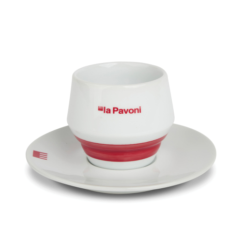 Cappuccino-kupit ja lautaset, 4-pack - La Pavoni
