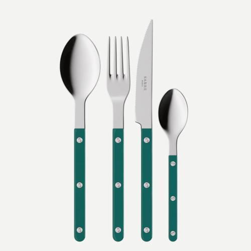 Ruokailuvälinesarja, 24 kpl, Bistrot, Aquamarine - Sabre Paris