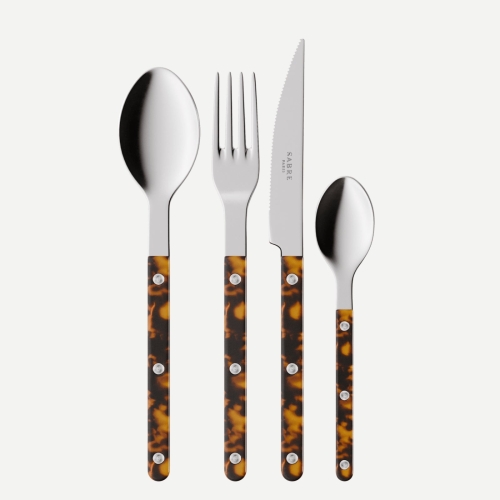 Ruokailuvälinesarja, 24 kpl, Bistrot Tortoise - Sabre Paris