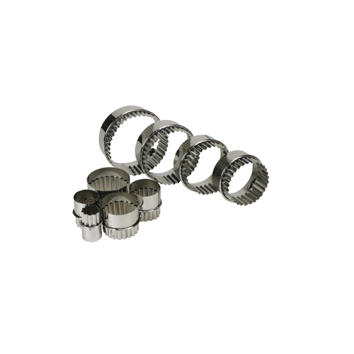 Kaksipuoliset muotit, sileät ja aaltoilevat, 9 kpl:n setti - Schneider