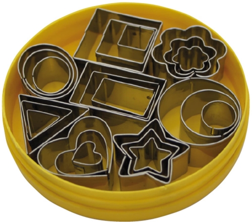 Pienet muotit, erilaisia geometrisia muotoja useissa koissa, 24 kappaleen sarja - Schneider