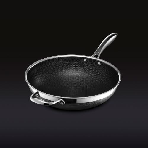 Wok-pannu, tarttumaton, 30 cm - Hexclad