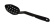Rei\'itetty muovilusikka 28 cm, musta Rei\'itetty muovilusikka 28 cm, musta