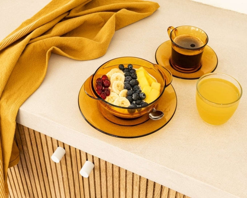 Kahvallinen kulho 51 cl, vaalean keltainen - Duralex