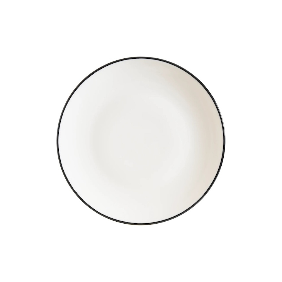 Lautanen 25 cm, Gourmet Linea Musta - Bonna ryhmässä Kattaus / Lautaset, Kulhot & Astiat / Lautaset @ KitchenLab (1069-31844)