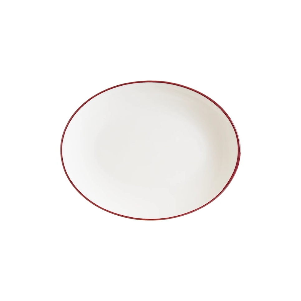 Tarjoiluastia 36 x 28 cm, Gourmet Linea Burgundy - Bonna ryhmässä Kattaus / Lautaset, Kulhot & Astiat / Tarjoiluastiat @ KitchenLab (1069-31860)