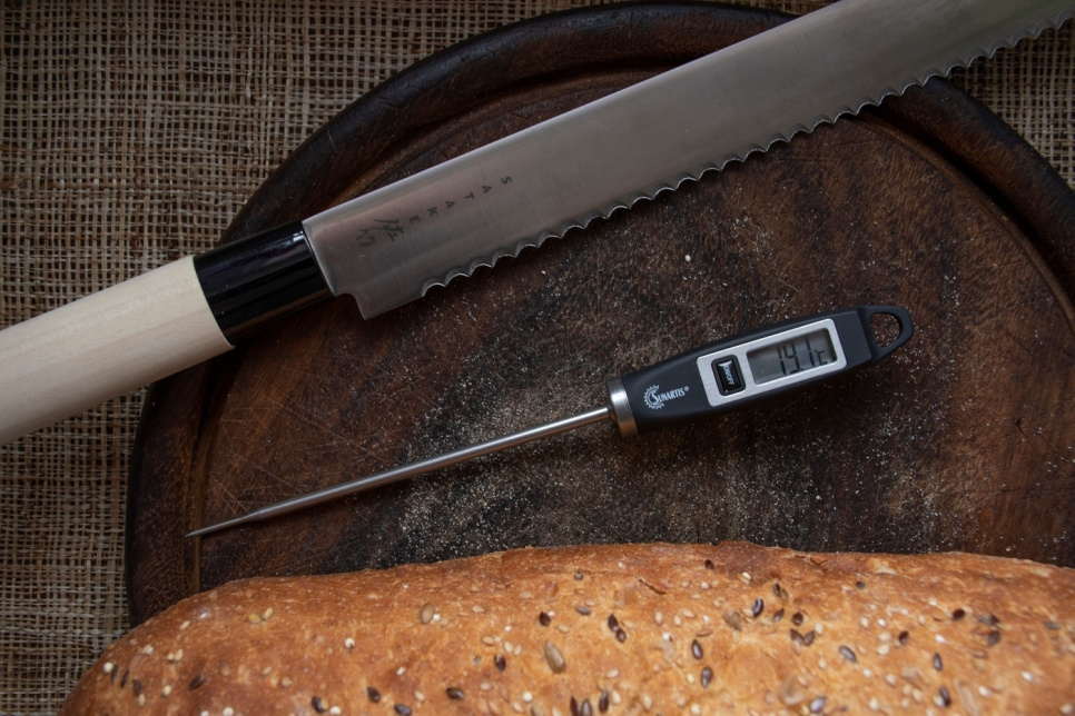 Yleislämpömittari, musta - Mingle