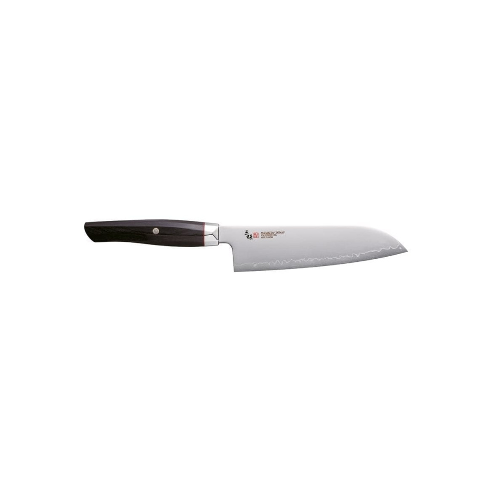 Santoku, 18 cm, Revolution Musta - Mcusta/Zanmai ryhmässä Ruoanlaitto / Keittiöveitset / Santoku-veitset @ KitchenLab (1070-17351)