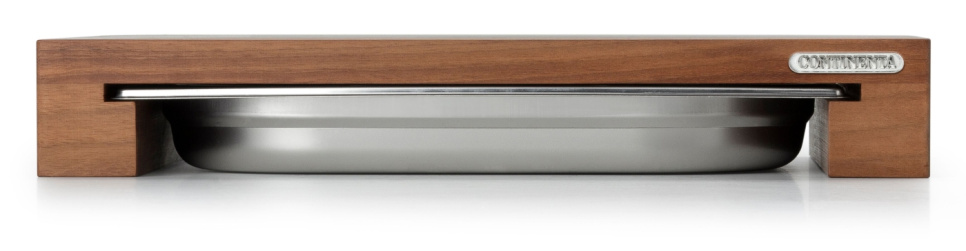 Leikkuulauta 1 alustalla, pähkinä - Continenta