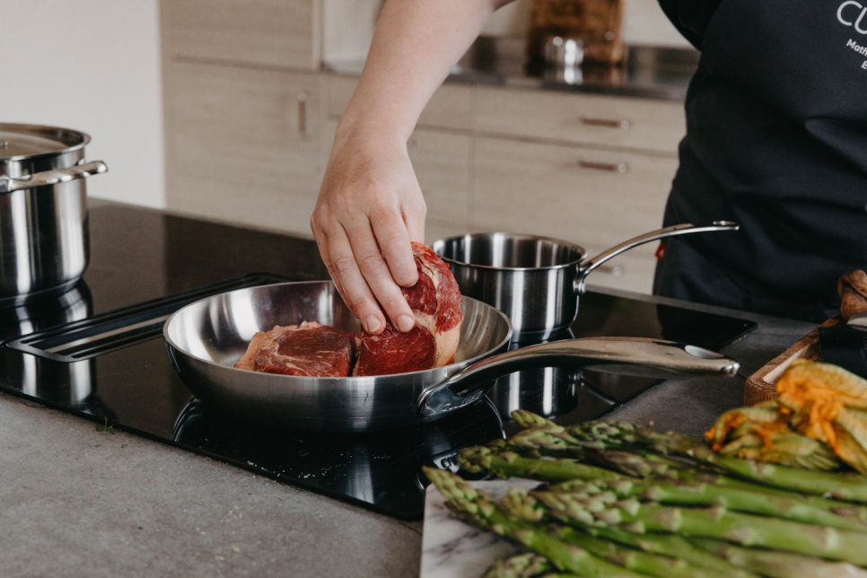 Ruostumaton paistinpannu, Mathias Dahlgren - Culimat - 28 cm + 20 cm