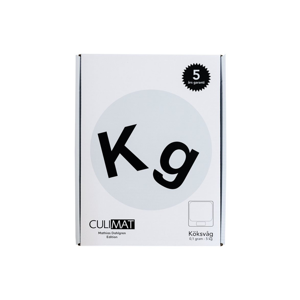 Digitaalinen keittiövaaka, 0.5gr - 5kg, Mathias Dahlgren - Culimat