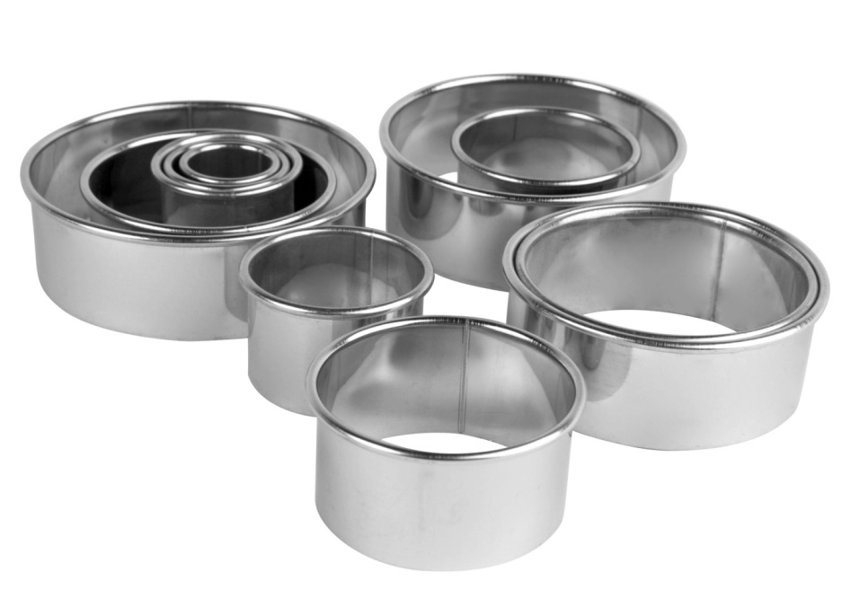 Sileäreunainen muottisetti, 11 kpl - Exxent Sileäreunainen muottisetti, 11 kpl - Exxent