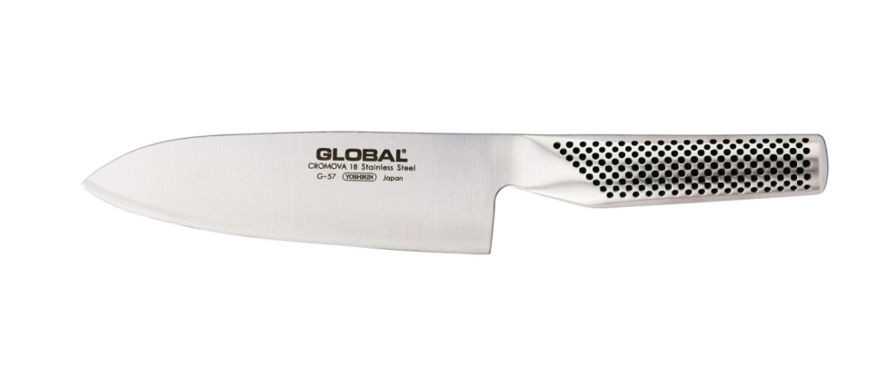 Global G-57 Santoku-veitsi 16cm ryhmässä Ruoanlaitto / Keittiöveitset / Santoku-veitset @ KitchenLab (1073-10428)
