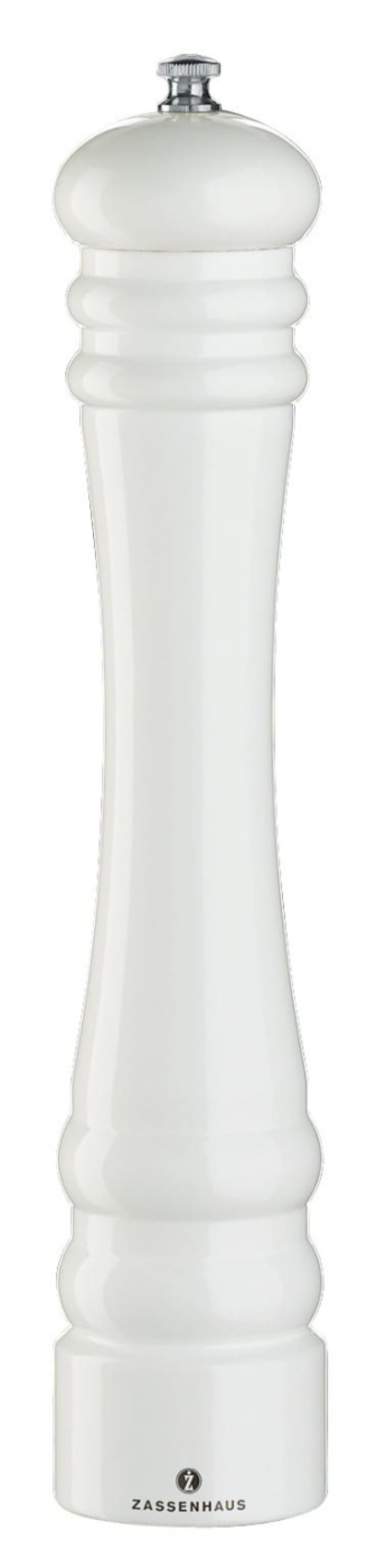 Suolamylly Berlin, kiiltävä valkoinen 30 cm - Zassenhaus