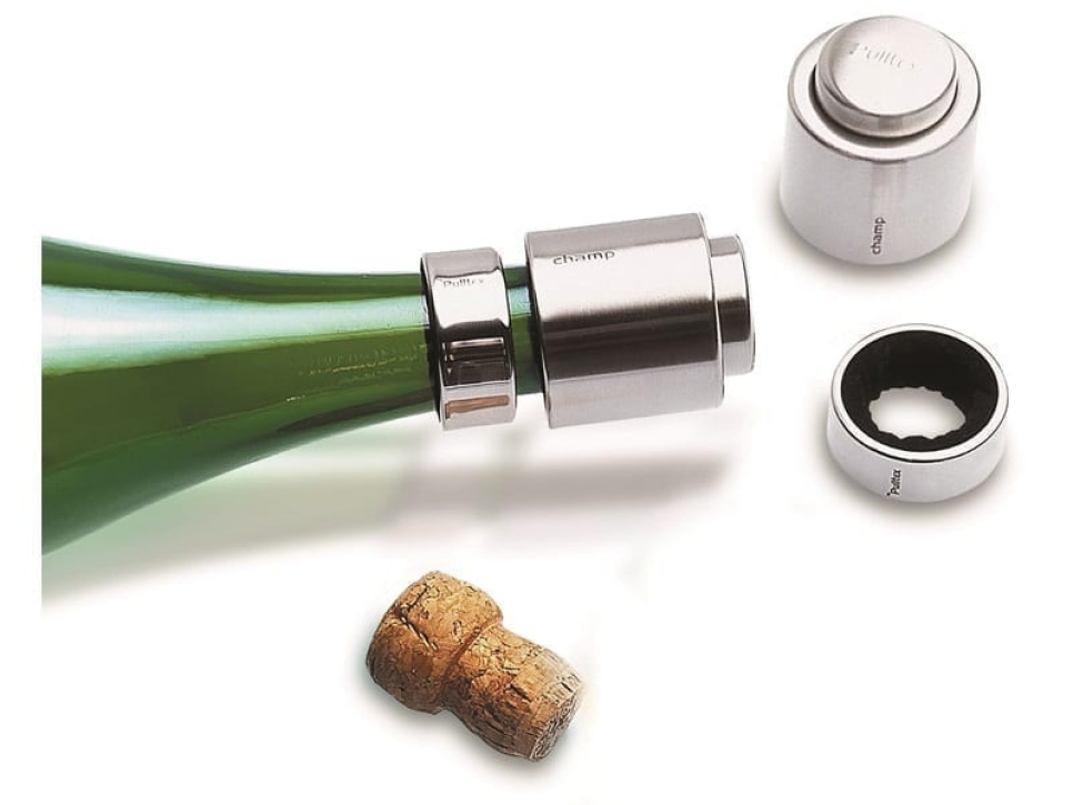 Stopperi ja tipparengas samppanjalle - Pulltex ryhmässä Baari & Viini / Viinitarvikkeet / Sulkimet @ KitchenLab (1073-11605)