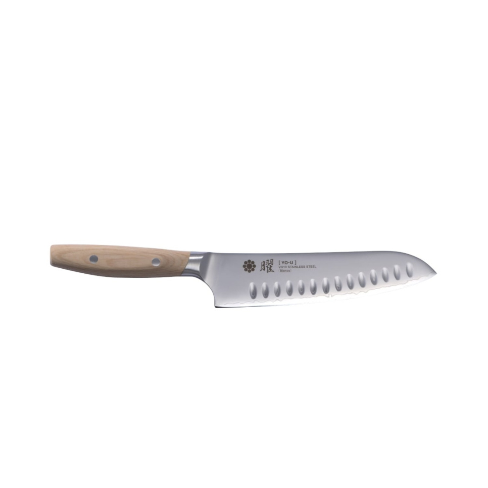 Santoku-veitsi, Oliivi, 18 cm - Yaxell YO-U ryhmässä Ruoanlaitto / Keittiöveitset / Santoku-veitset @ KitchenLab (1073-20028)