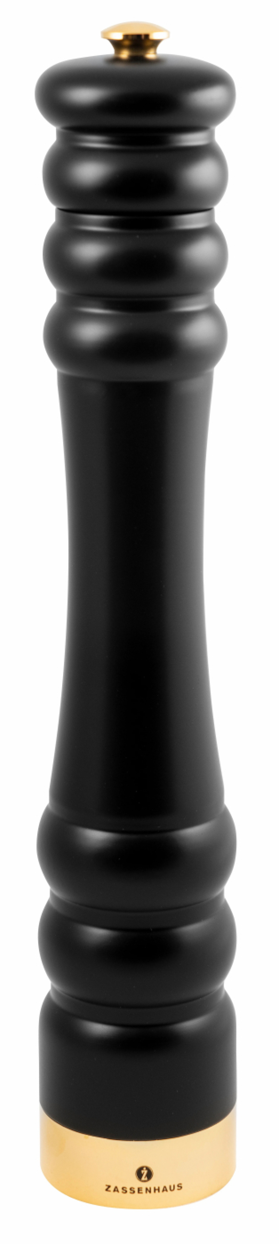 Pippurimylly Musta/Kulta, 35 cm, München - Zassenhaus ryhmässä Ruoanlaitto / Keittiövälineet / Suola- ja pippurimyllyt @ KitchenLab (1073-23114)