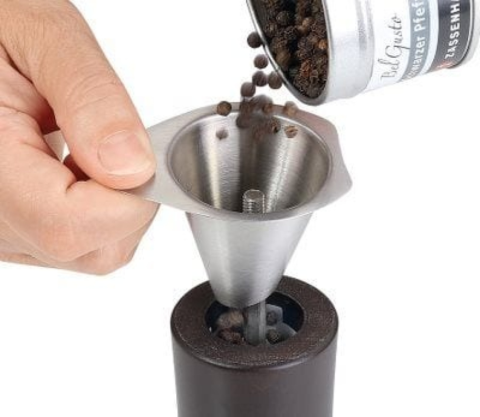 Täyttösuppilo maustemyllylle - Zassenhaus