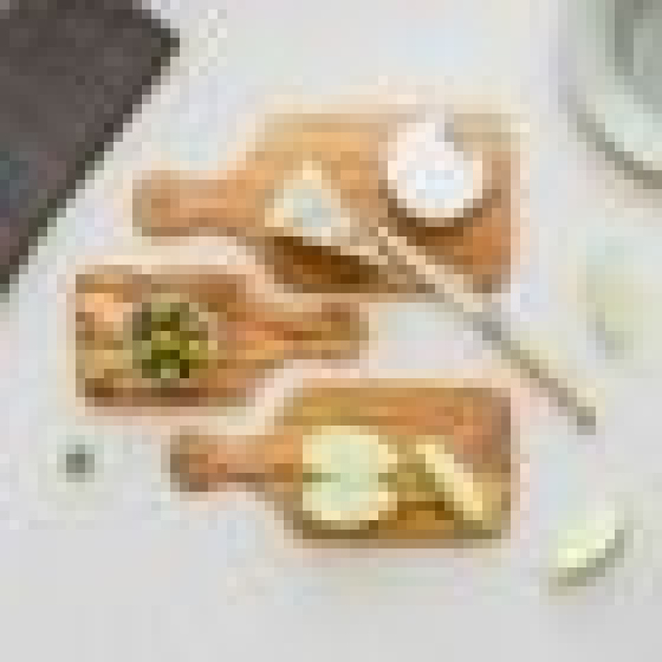 Leikkauslauta/tarjoilulevy kahvalla, oliivipuu, 22 cm - Zassenhaus