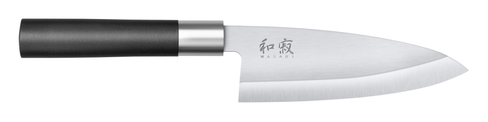 Deba-veitsi 15 cm - KAI Wasabi Black ryhmässä Ruoanlaitto / Keittiöveitset / Fileointiveitset @ KitchenLab (1074-13960)