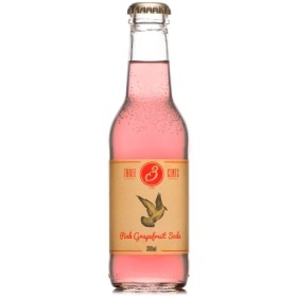 Pink Grapefruit Soda, 200 ml - Three Cents ryhmässä Ruoanlaitto / Tuontituotteet @ KitchenLab (1083-28750)