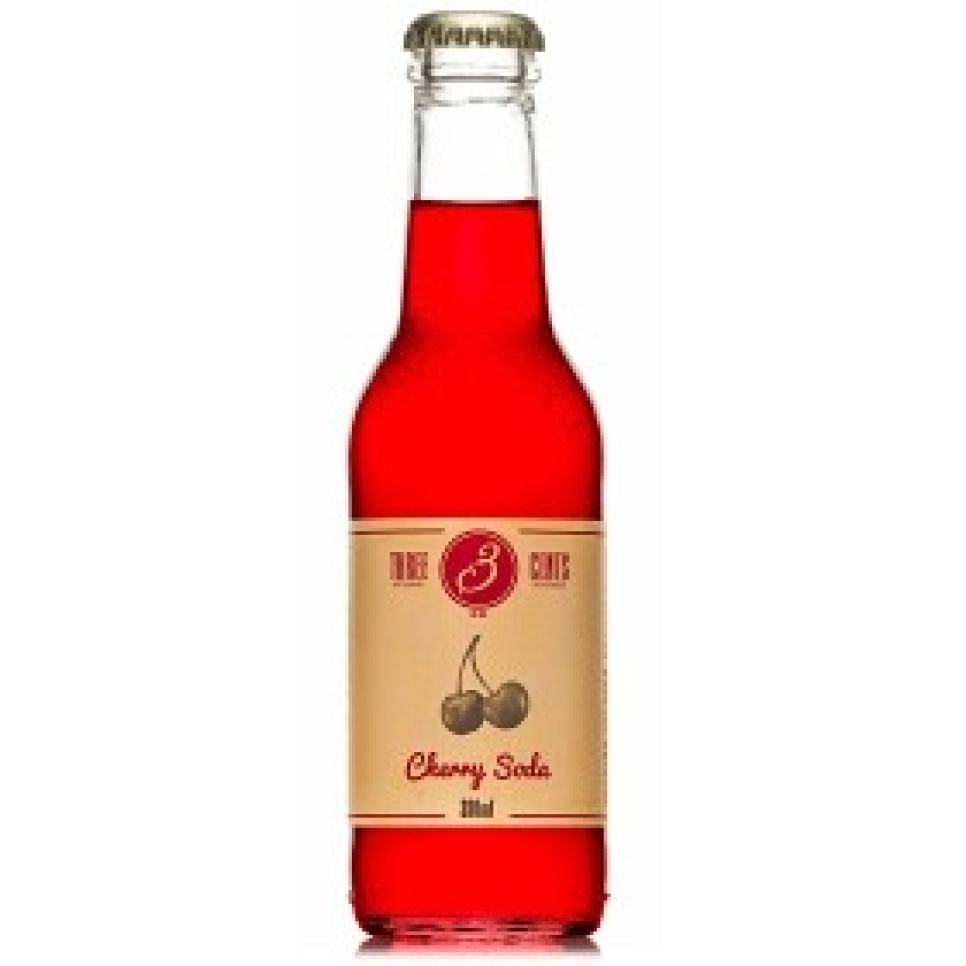 Cherry Soda, 200 ml - Three Cents ryhmässä Ruoanlaitto / Tuontituotteet @ KitchenLab (1083-28755)