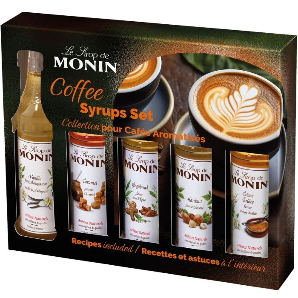 Monin Coffee Set Syrup 5 x 5 cl ryhmässä Baari & Viini / Baaritarvikkeet / Muut baaritarvikkeet @ KitchenLab (1083-30786)