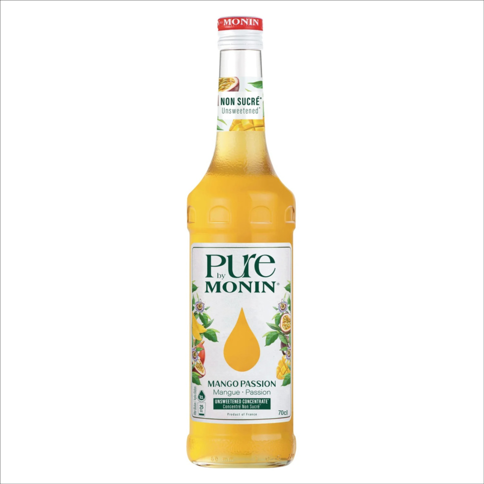 Pure by Monin Mango Passion 70 cl ryhmässä Baari & Viini / Baaritarvikkeet / Muut baaritarvikkeet @ KitchenLab (1083-31876)