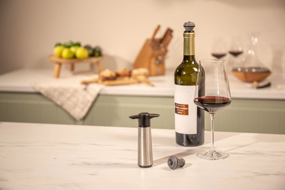 Viinisäilytin, ruostumatonta terästä - Vacuvin