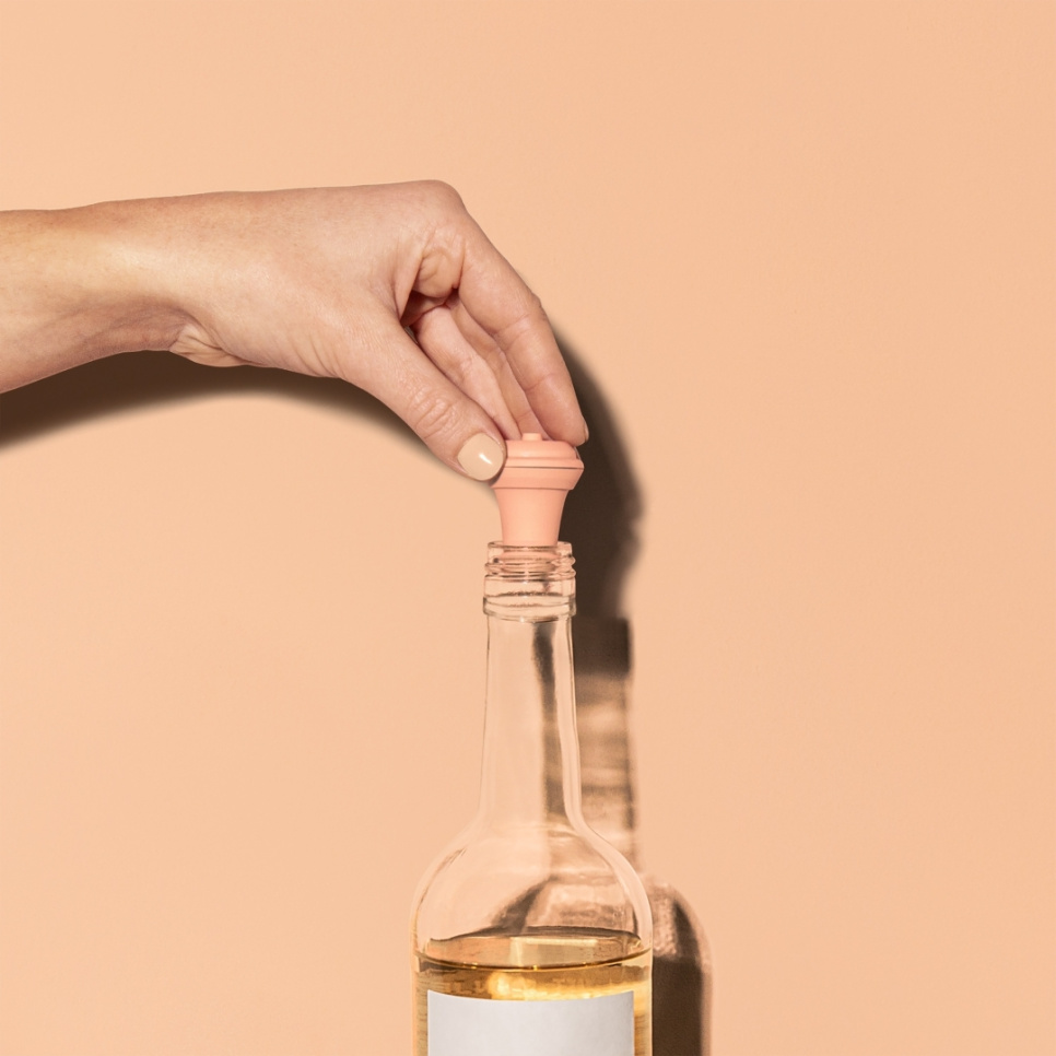 Viinitulpat Loop eri väreissä, 4-pack - Vacuvin