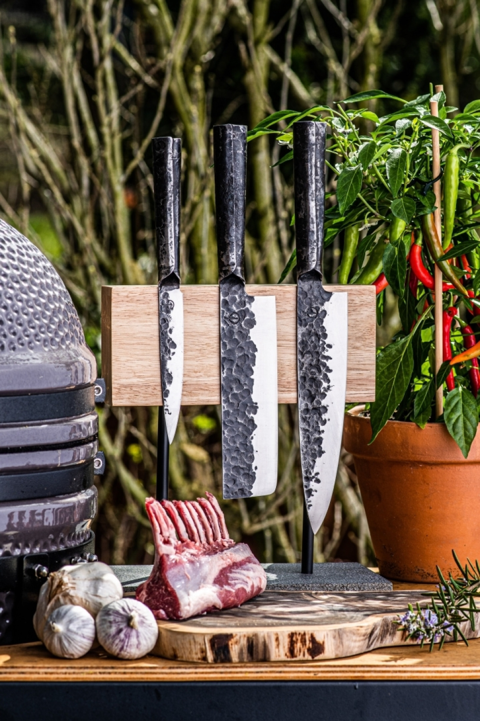 Magneettinen tammen veitsilohko - Style de Vie