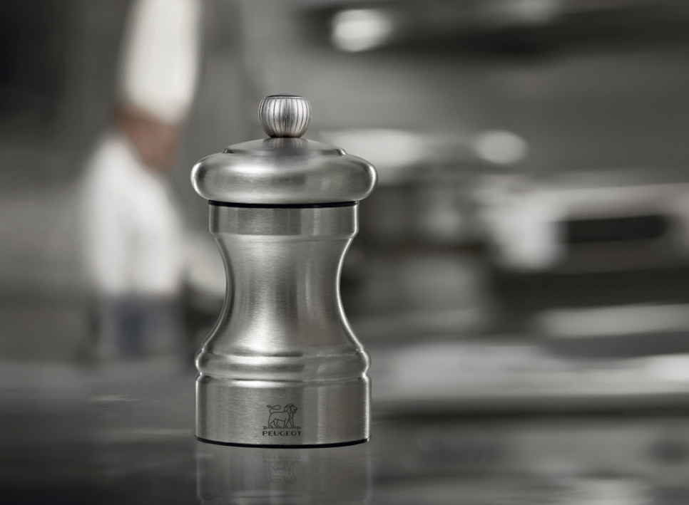 Suolamylly, 10 cm, Bistro Chef, Ruostumaton Teräs - Peugeot