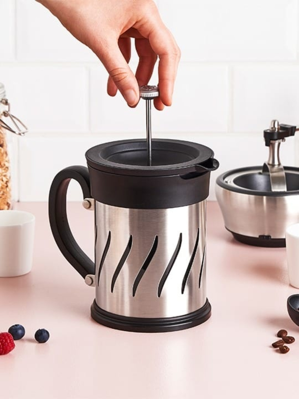 Paris Press, kahvimylly ja pressopannu - Peugeot