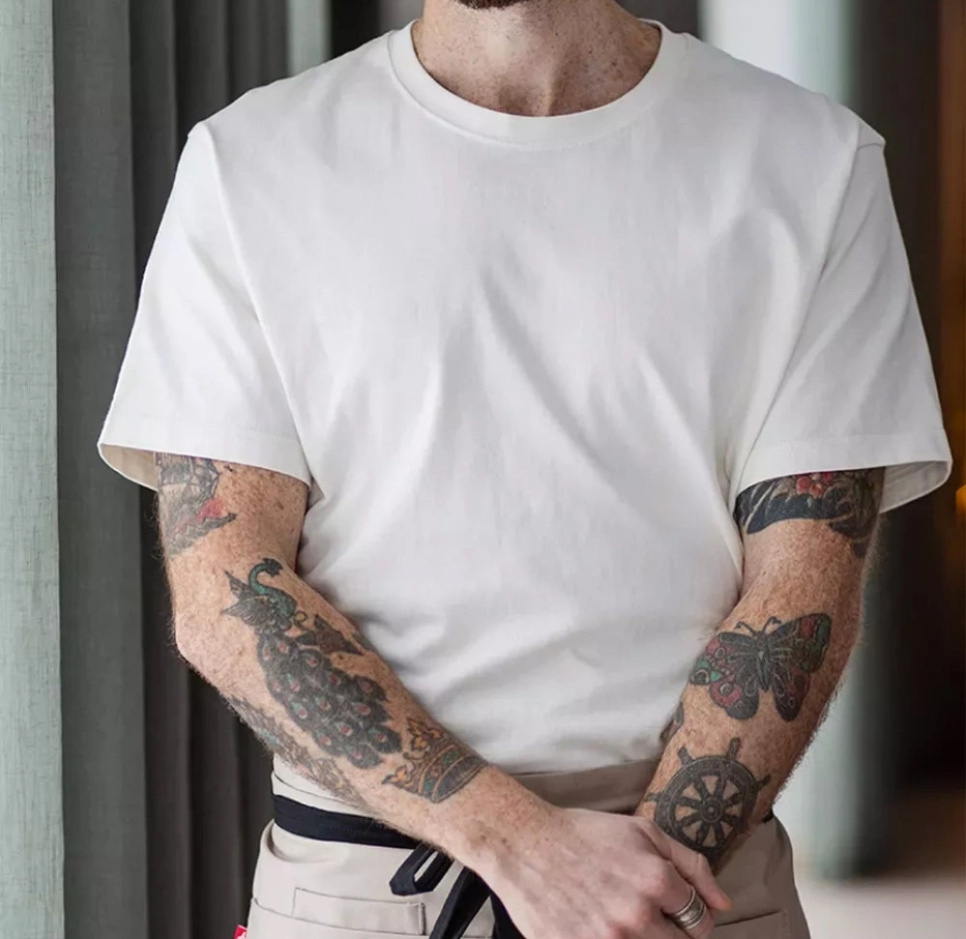 Raskas T-paita 200 g/m², Unisex, luonnonvalkoinen - Segers