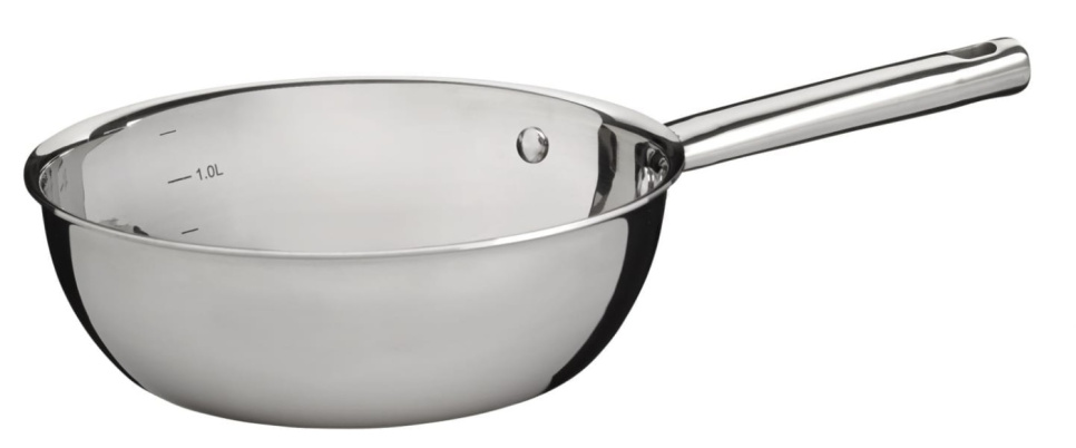 Sauteuse-pannu 1,5L, 3-kerroksinen ruostumaton teräs - GRYM ryhmässä Ruoanlaitto / Paistoastiat / Sauteuse-pannut @ KitchenLab (1146-13601)