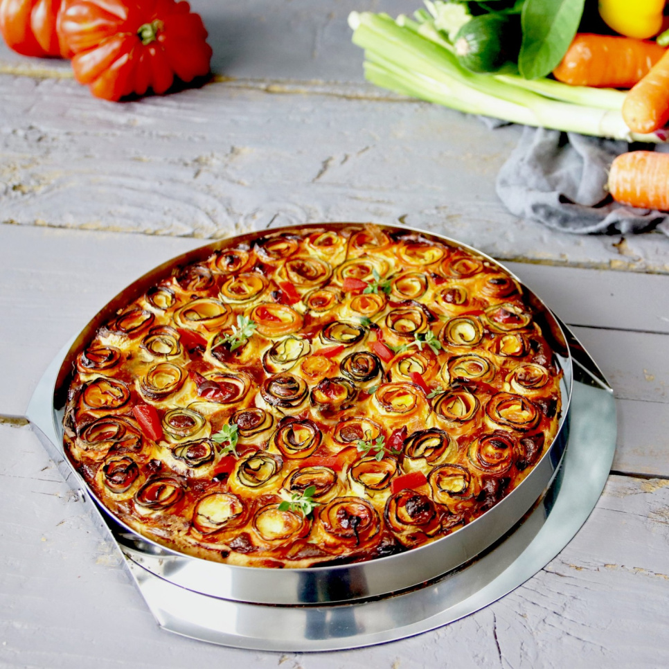 Piirakkavuoka ruostumatonta terästä, taittuvat sivut - Cristel