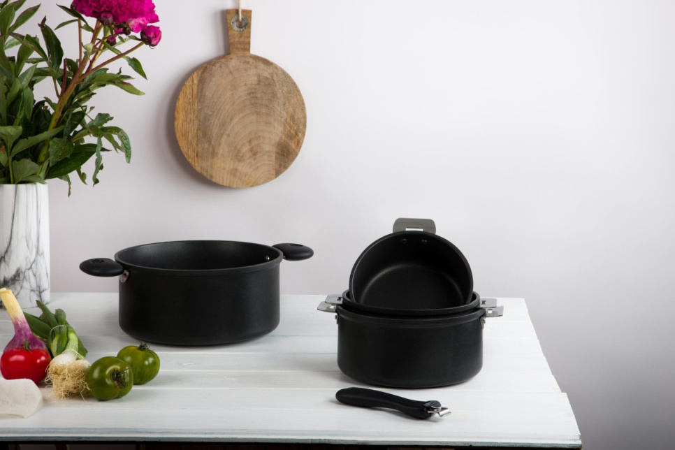 Päällystetty kattila irrotettavilla kahvoilla, Cookway - Cristel